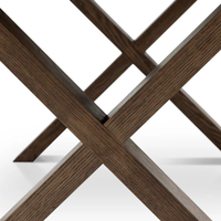 Table à manger rectangulaire rustique en bois massif extensible pour 8 personnes, utilisation intérieure/extérieure, usine de Ho Chi Minh
