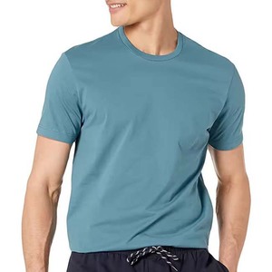 เสื้อยืดคอกลมแขนสั้นผ้าคอตตอนสำหรับผู้ชายสีทึบเสื้อแนวสตรีทแต่งลายตัวอักษร - Product Image 5