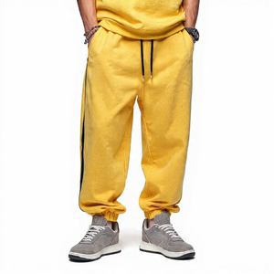 Pantalones Deportivos Holgados de Felpa para Hombre, 450 GSM, Estilo Urbano, para Invierno, Pantalones de Chándal Holgados, Pantalones de Forro Polar Extra Grandes para Hombre, Pantalones de Pijama - Product Image 3