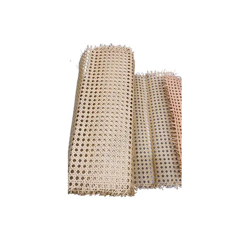 Wholesale Hexagon Weave Flat Synthetic Rattan Weaving Material for making Plastic Rattan outdoor furniture with custom packing
