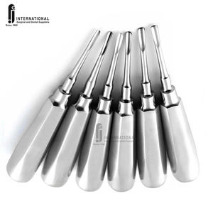 Venta caliente de acero inoxidable instrumentos quirúrgicos dentales conjunto de elevador curvo con instrumento de dientes de elevación de raíz Manual - Product Image 4