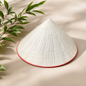 Eco Friendly Vietnamese <b>Sombrero</b> Handwoven Straw Bamboo Adjustable Checked Unisex for Summer Beach Travel Apparel Home Wall - Product Image 3