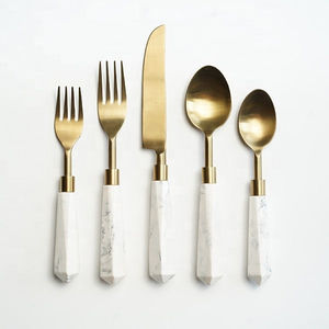 Qualité inégalée, approvisionnement direct d'usine, ensembles de couverts en acier inoxydable, polissage miroir, design élégant/luxueux pour hôtel et maison - Product Image 5