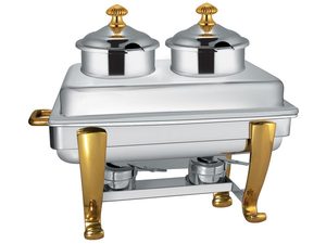 Plato de acero inoxidable para quemar comida, para restaurante/plato de chafado para hotel, almacenamiento de alimentos, tazón de cobre, tazón de latón - Product Image 6