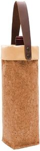Bolsa de asas de vino de botella individual ecológica, bolsa de transporte de corcho Natural reutilizable, una botella, regalo de viaje protector portátil para vino - Product Image 3