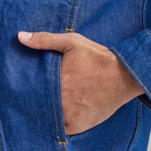 Conception personnalisée vestes d'hiver à la mode Denim déchiré bouton avant de luxe Streetwear vêtements d'extérieur surdimensionnés - Product Image 3