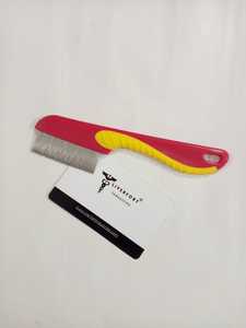 Peine para piojos de acero inoxidable para perros y gatos, peine para el cuidado de mascotas, largo y corto, desparasitante, rejilla para el cuidado de nudos Rene, peines para pulgas - Product Image 2