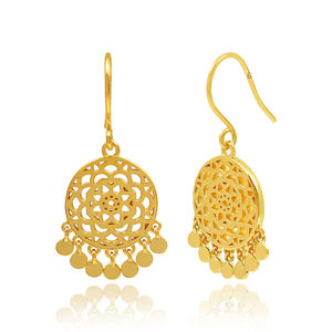 Top quality gold plated 925 sterling <b>silver</b> Iolite gemstone filigree pendant <b>necklace</b> jewelry - Product Image 5