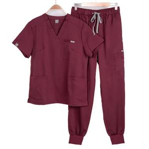 Vente en gros Uniformes médicaux d'infirmière à manches longues unisexe à la mode avec chemisiers tricotés pour le travail hospitalier à usage chirurgical - Product Image 5