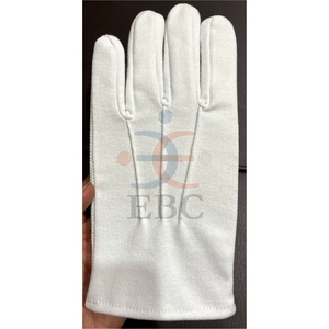 Guantes ceremoniales de algodón con velcro o cierre de muñeca a presión Guanteletes de desfile de cuero con broches Guantes de músicos - Product Image 4