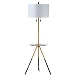 Haute qualité métal Amazon Offre Spéciale trépied pied pied lampe sur pied couleur noir et or élégant lampadaire nouveau design pour la maison - Product Image 1