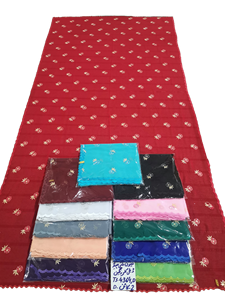 ผ้าคลุมศีรษะแบบชีฟองแอฟริกันสีแดง ลายใบไม้ ประดับคริสตัล ขายส่ง 12 ชิ้น ผ้าคลุมศีรษะมุสลิม น้ำหนักเบา ทนทาน เหมาะสำหรับฤดูใบไม้ร่วง ใช้ได้ทุกวัน - Product Image 2