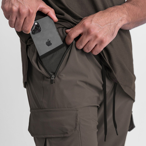 <b>Summer</b> Men's Thin <b>Pants</b> Fashion Long Trousers Footband Cargo <b>Pants</b> Men's Casual Multi-pocket Harlan <b>Pants</b> - Product Image 4