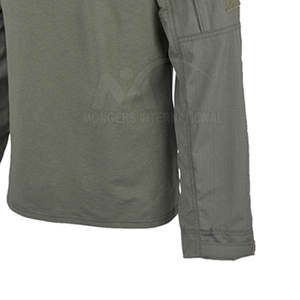 เสื้อเชิ้ตผู้ชายแบบยุทธวิธี ผ้าถักโพลีเอสเตอร์/คอตตอน ระบายอากาศ แห้งเร็ว สำหรับฝึกซ้อม ขายส่ง MOQ ต่ำ - Product Image 6