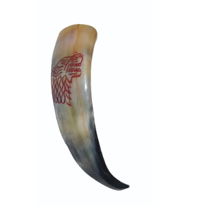 Nouveau Corne à boire Viking élégante en laiton, artisanale, naturelle, pour vin/bière, en corne de bœuf polie, haute qualité, disponible - Product Image 3