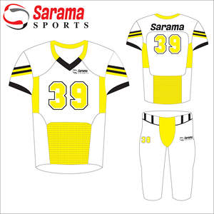 ชุดเสื้อเจอร์ซี่อเมริกันฟุตบอลชุดอเมริกันฟุตบอลแบบสั่งทำคุณภาพสูง - Product Image 3