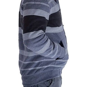 เสื้อฮู้ดซิปผู้ชายแบบสั่งทำพิเศษ ผ้าเฟรนช์เทอร์รี่โพลีเอสเตอร์ 100% คุณภาพสูง ผสมผ้าฝ้ายพื้นฐาน สำหรับฤดูหนาว - Product Image 5