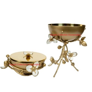 Elegant Gold Orchid Decorative Metal Bakhoor <b>Burner</b> Home Decor Accent Fragrance <b>Holder</b> Religious <b>Incense</b> <b>Holder</b> Wholesale Price - Product Image 1