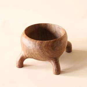 Cuencos de fruta de esmalte alto Cuencos de calidad premium Mesa decorativa Artículos de hotel Plato y postre Cuenco de madera para servir a los mejores precios - Product Image 2