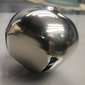 Campanas Decorativas Modernas de 45 mm para Árbol de Navidad, Escultura de Campanas de Navidad en Hierro Pulido Plateado para Fines Decorativos - Product Image 3