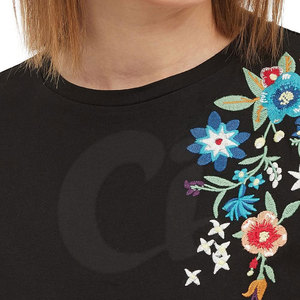 เสื้อยืดผู้หญิงคุณภาพสูงเสื้อยืดปักลาย - Product Image 6