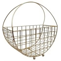 Luxe moderne geometrische metalen cadeaumand van hoge kwaliteit, milieuvriendelijk, met handvat, multifunctioneel, voor opbergruimte en thuisdecoratie