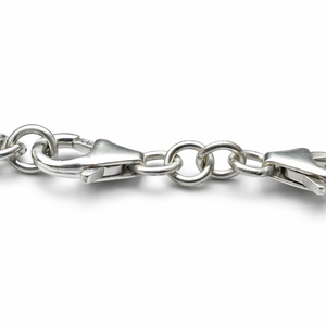 Chakralume - Conector de Cadena para Pulsera y Collar de Plata de Ley 925 con Cierre de Langosta Doble de 8 mm, Extensor de 3 cm, Antideslustre, en Caja - Product Image 2