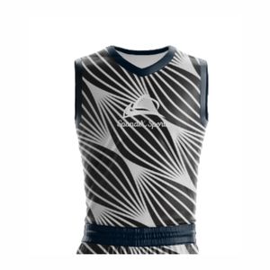 Ensembles de maillots et shorts de basketball personnalisés, respirants, à séchage rapide, 100 % polyester, anti-humidité, imprimés sur mesure, unisexe, pour adultes - Product Image 4