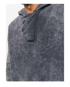 Basics Sweat à capuche en coton de haute qualité, délavé à l'acide, style streetwear, lavage personnalisé, sweat à capuche délavé à la pierre pour hommes - Product Image 5