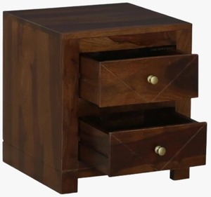 Mesita de noche de madera de granja moderna ajustable, muebles para el hogar, mesita de noche para dormitorio y sala de estar, almacenamiento de electrodomésticos - Product Image 2