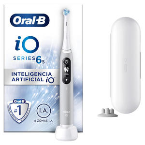 <span class=keywords><strong>Cepillo</strong></span> de Dientes Eléctrico <span class=keywords><strong>Oral</strong></span>-<span class=keywords><strong>B</strong></span> IO 6S de <span class=keywords><strong>Braun</strong></span>, con Alimentación USB Inteligente, 2 Cabezales de <span class=keywords><strong>Cepillo</strong></span> y 1 Estuche de Viaje, Negro Gris - Product Image 1