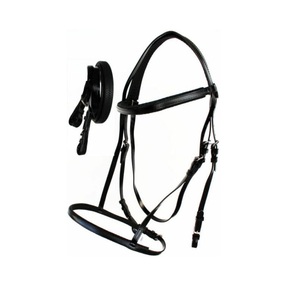 Brida Ligera para Caballo de PVC con Riendas de Agarre de Goma, Hebillas de Acero Inoxidable, Mordazas y Frontalines Acolchados - Product Image 1