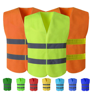 Chaleco DE SEGURIDAD reflectante sin mangas con logotipo personalizado unisex, ropa de trabajo de alta visibilidad, uniformes impermeables, poliéster, algodón, nailon - Product Image 6