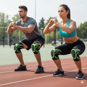 RexFit Sports Custom Logo Heavy Duty Knee Sleeves for Weightlifting Squat Gym and Cross Training - Product Image 2