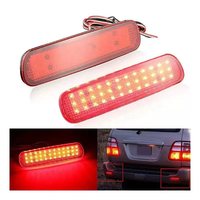 Maictop LED Réflecteur de pare-chocs arrière Lampe de freinage Avertissement de stationnement de voiture Lanterne arrière pour Toyota Land Cruiser LC100 LX470 SUV