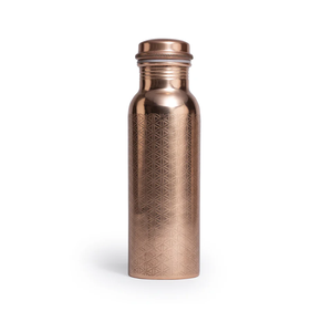 Luxury Smooth Finish Pure <b>Copper</b> <b>Water</b> <b>Bottle</b> With Sleek Modern Cylindrical Shape for Home & Office Use - Product Image 2