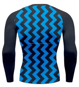 OEM personnalisé manches longues MMA logo personnalisé imprimé chemise de compression uv vierge mma rash guard sublimé bjj surf rash guards pour hommes - Product Image 3