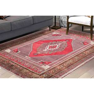 Alfombra Estampada Vibrante, Diseño Turco, Estilo Vintage, Alfombra Colorida, Alfombra Suave con Pelo Largo - Product Image 2