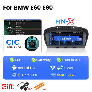 MEKEDE EU STOCK Autoradio Android pour voiture BMW E60 8,8 pouces Stéréo USB Aux MP3 Écran intelligent 6+128G 8 cœurs 4G Wifi Support CCC CIC - Product Image 5