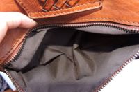 Tas Selempang Wanita Kulit Asli Buatan Tangan Kualitas Premium Rantai Tali Bahu Dapat Disesuaikan Resleting Tahan Lama Untuk Sehari-hari