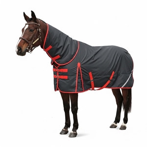 Vente chaude couverture de participation confortable pour chevaux tapis de cheval imperméable Sports de cheval en plein air hiver couverture complète du corps poids lourd - Product Image 1