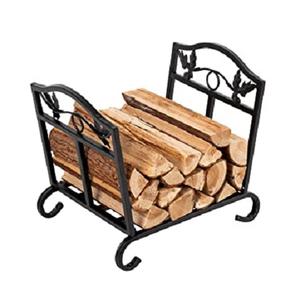 Black color iron <b>log</b> holder customized size and shape <b>log</b> rack with deluxe quality for firepits accessories - Product Image 1