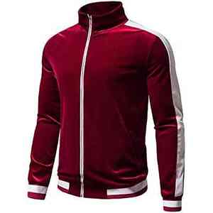 Chándal sólido de terciopelo sostenible para hombre, de talla grande, con capucha, para invierno, elegante, para adultos, transpirable, de secado rápido, para gimnasio, ropa de calle, Unisex - Product Image 2