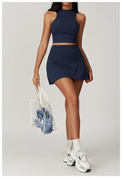 Vêtements de tennis à séchage rapide pour femmes ensemble de yoga de fitness en plein air vêtements de golf robe de tennis pour les filles