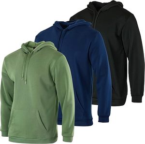 Sudadera con capucha de lana para hombre Sudadera con capucha de manga larga Bolsillos disponibles en Big & Tall - Product Image 5