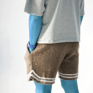 Vêtements décontractés légers et respirants pour hommes, shorts tendance en mohair de qualité supérieure pour hommes, tissu en laine doux au toucher, vêtements de haute couture - Product Image 4