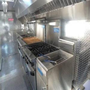 Remolque de comida remolcable vegano móvil rápido, equipo de cocina listo para la calle de aluminio de acero inoxidable, nueva comida estándar para helados - Product Image 2