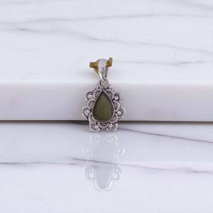 Moldavita, Piedra Preciosa en Bruto, Colgantes de Plata de Ley 925, Precio al por Mayor, Joyería Fina de Plata - Product Image 2