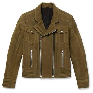Veste de moto en cuir de vachette véritable personnalisée pour hommes avec col montant et logo avant Veste d'hiver imperméable du Pakistan - Product Image 6