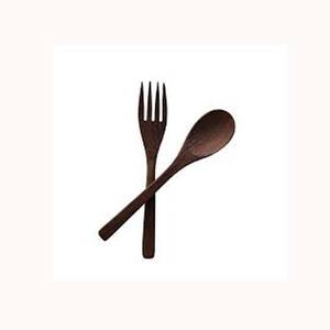 Cubiertos de madera Estilo chino con mango de madera marrón oscuro Cubiertos de boda de lujo Cubiertos - Product Image 1